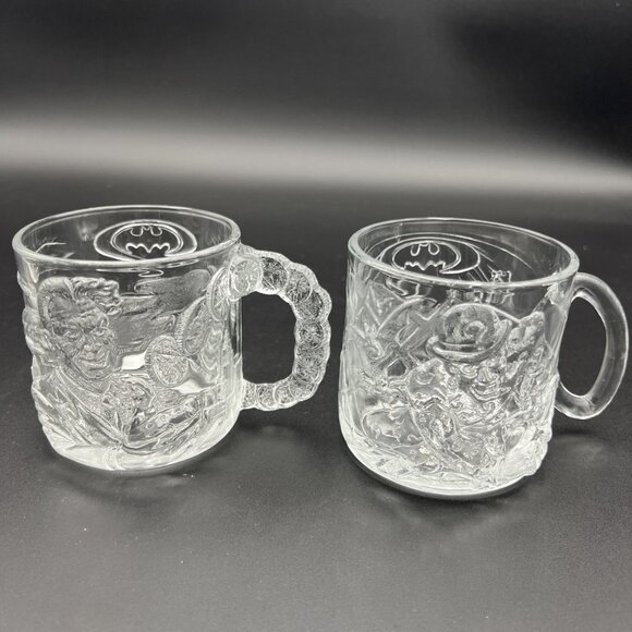 VINTAGE 1995 McDonald's Batman Forever Glasses Set of 4 Excellent Condition - Picture 6 of 16